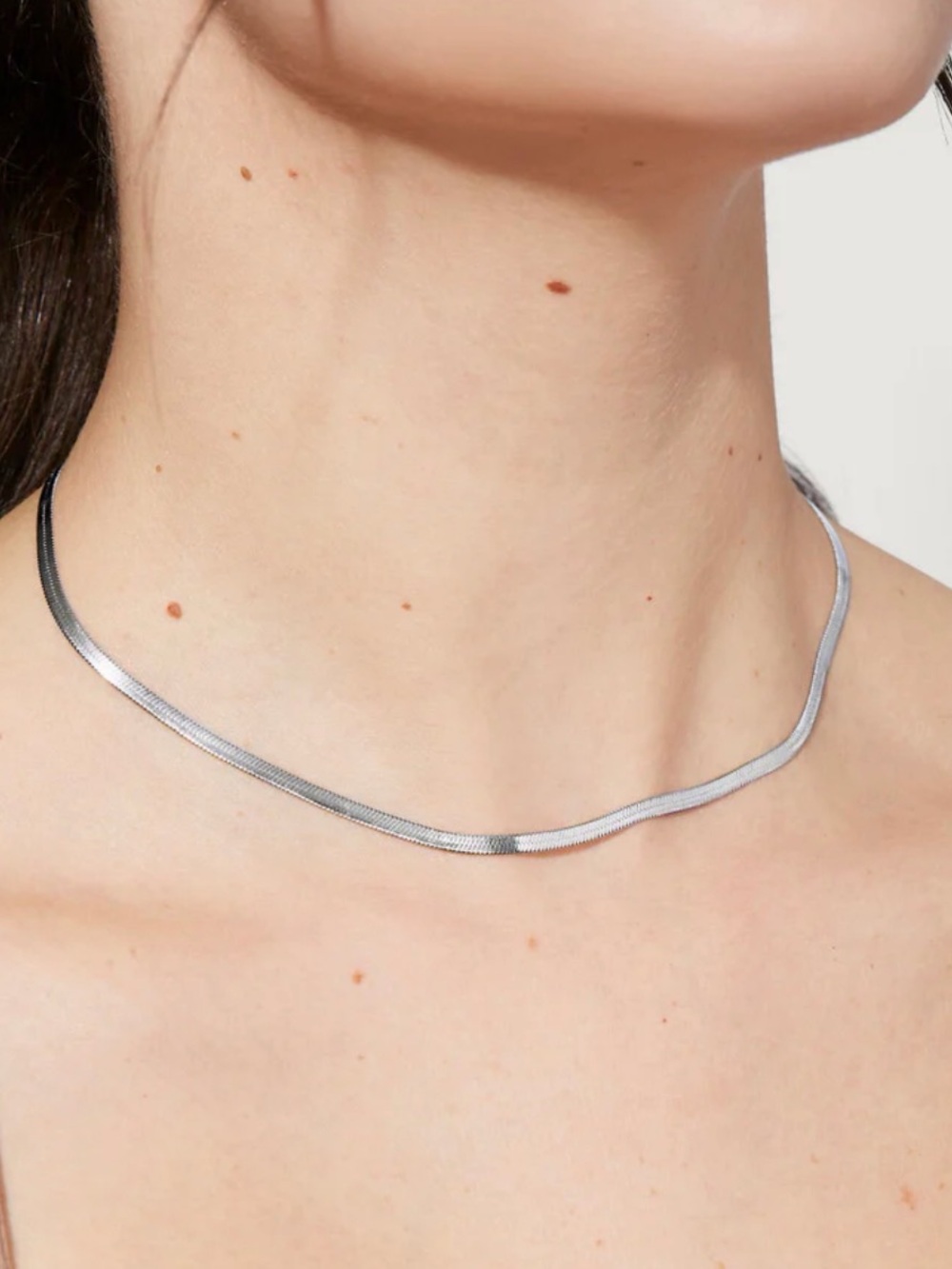 16” Silver Herringbone Chain Ana Luisa Necklace